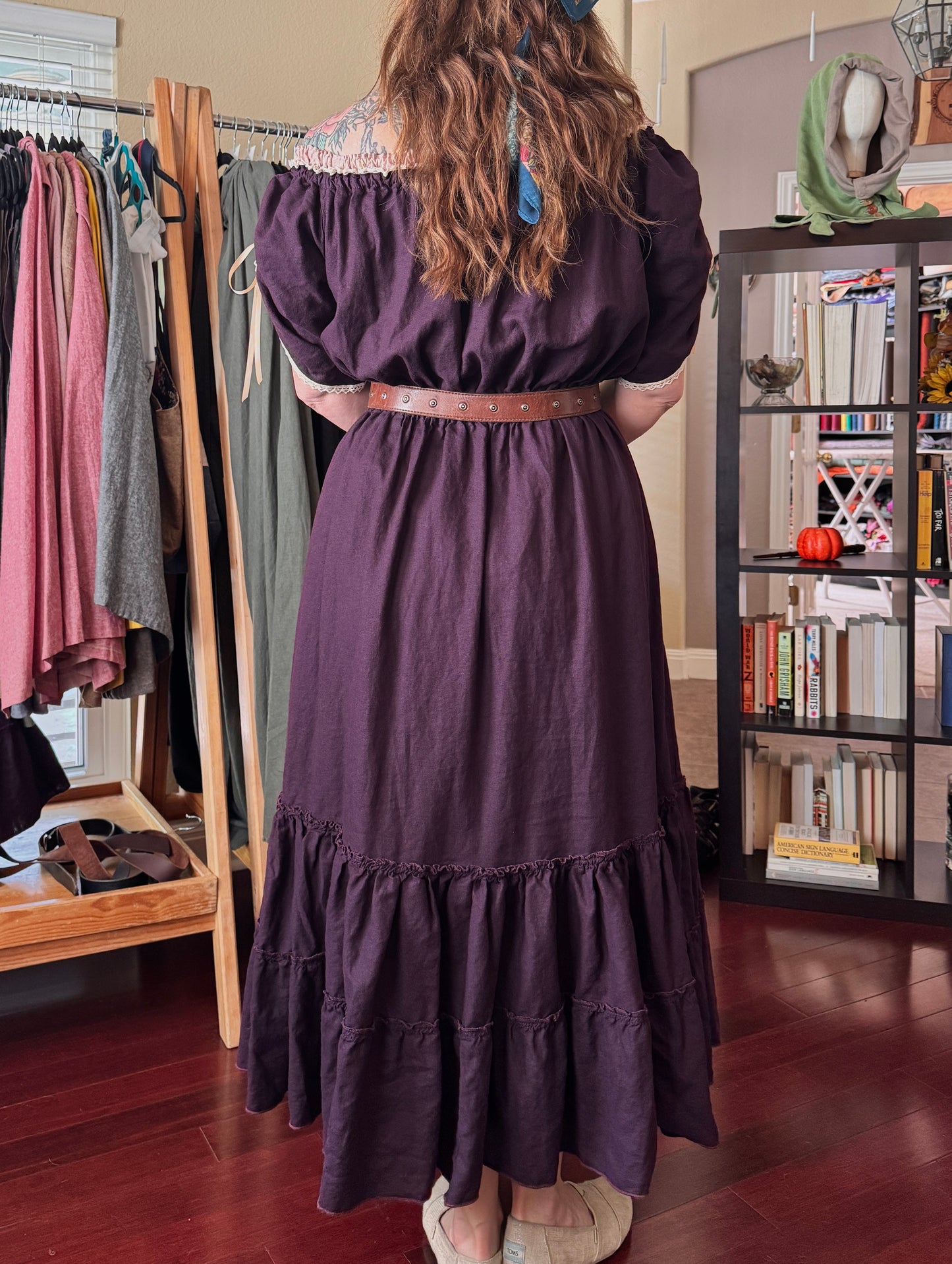 "Aurora" Linen Maxi Dress