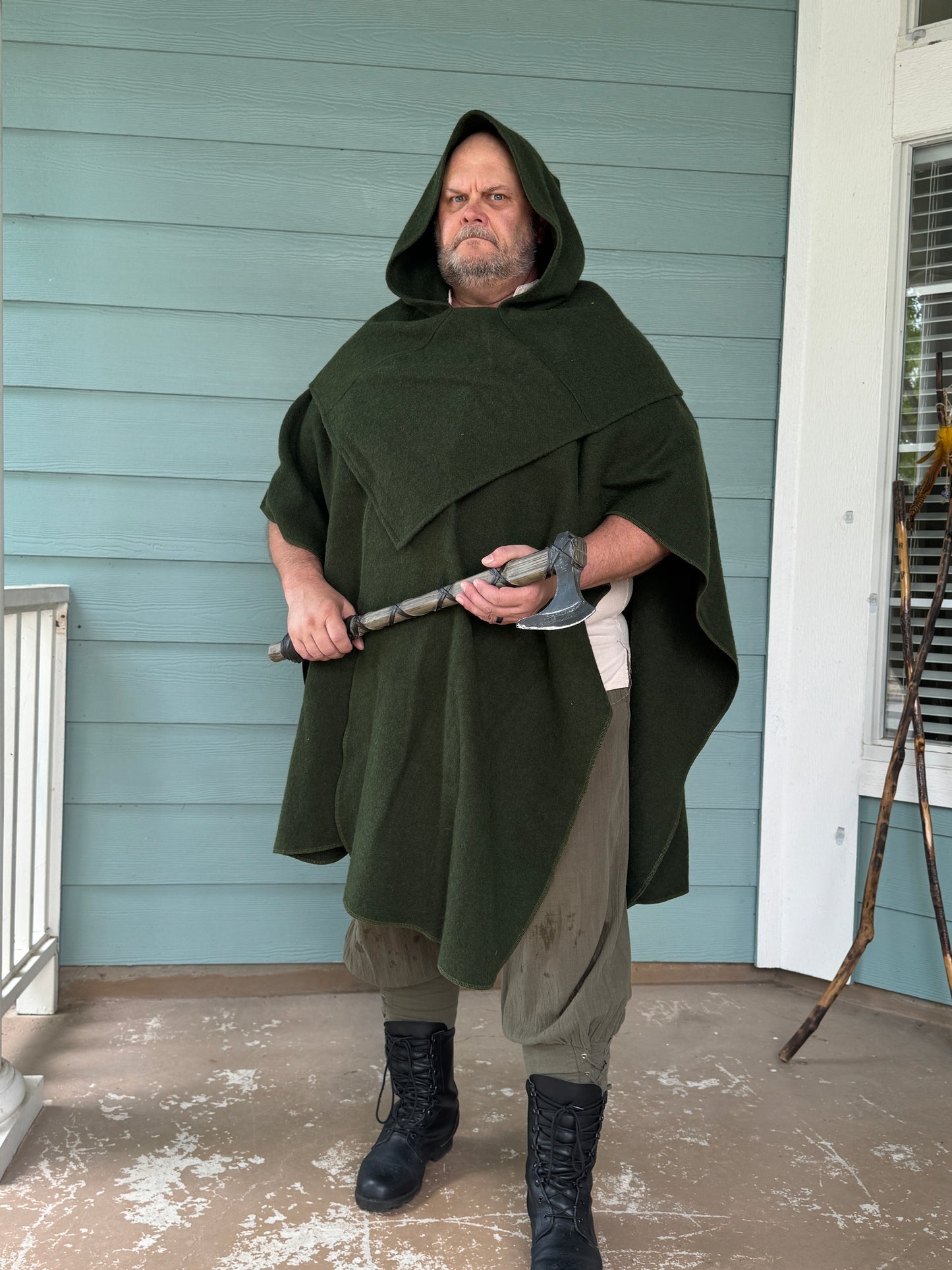 Wool Ruana Cloak