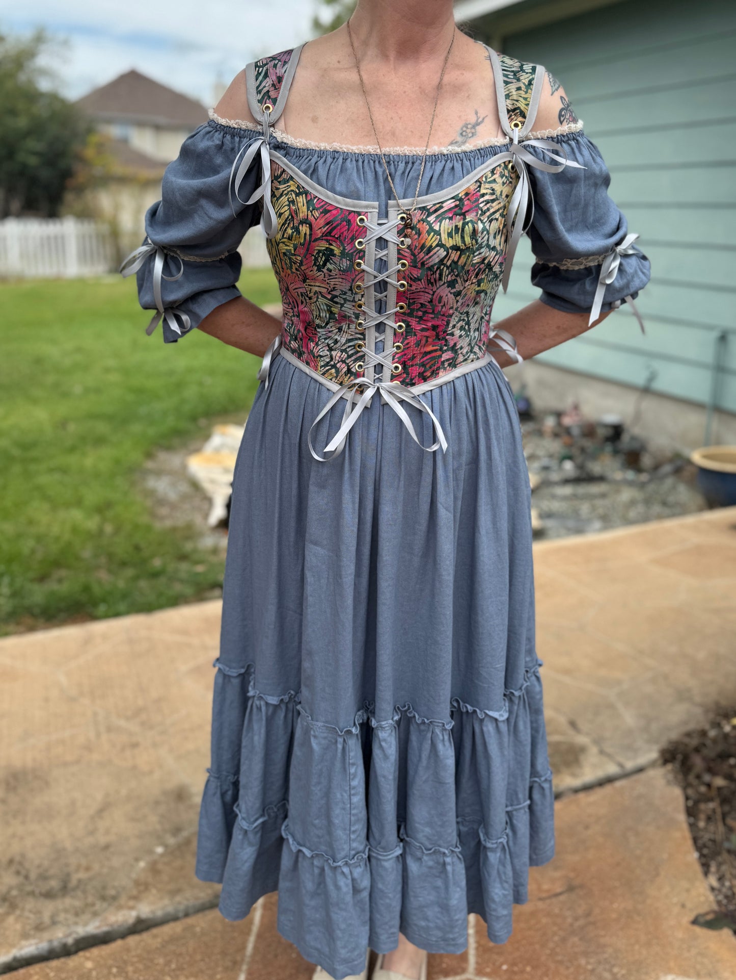"Aurora" Linen Maxi Dress
