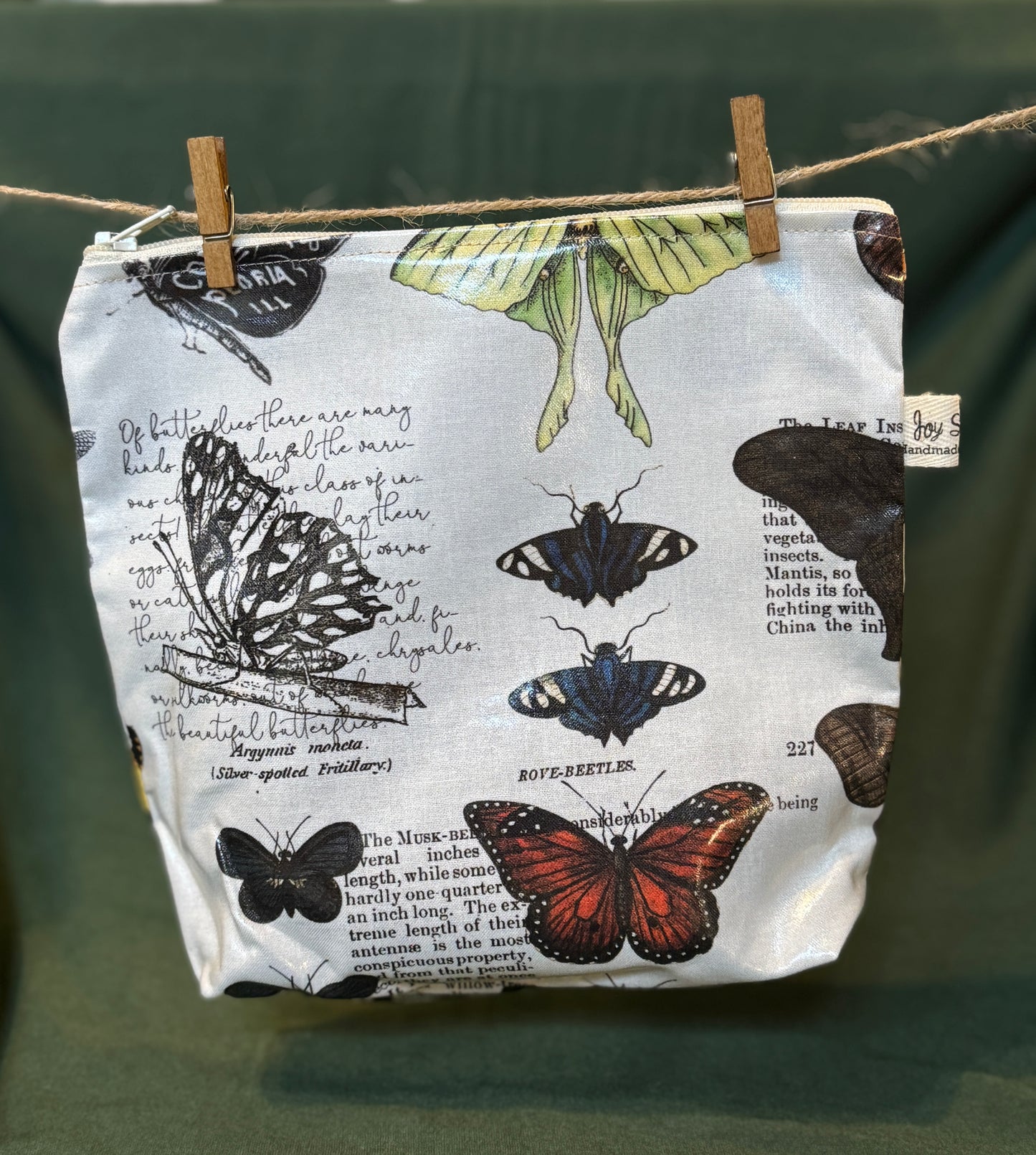 Laminated Cotton Bags, Zipper