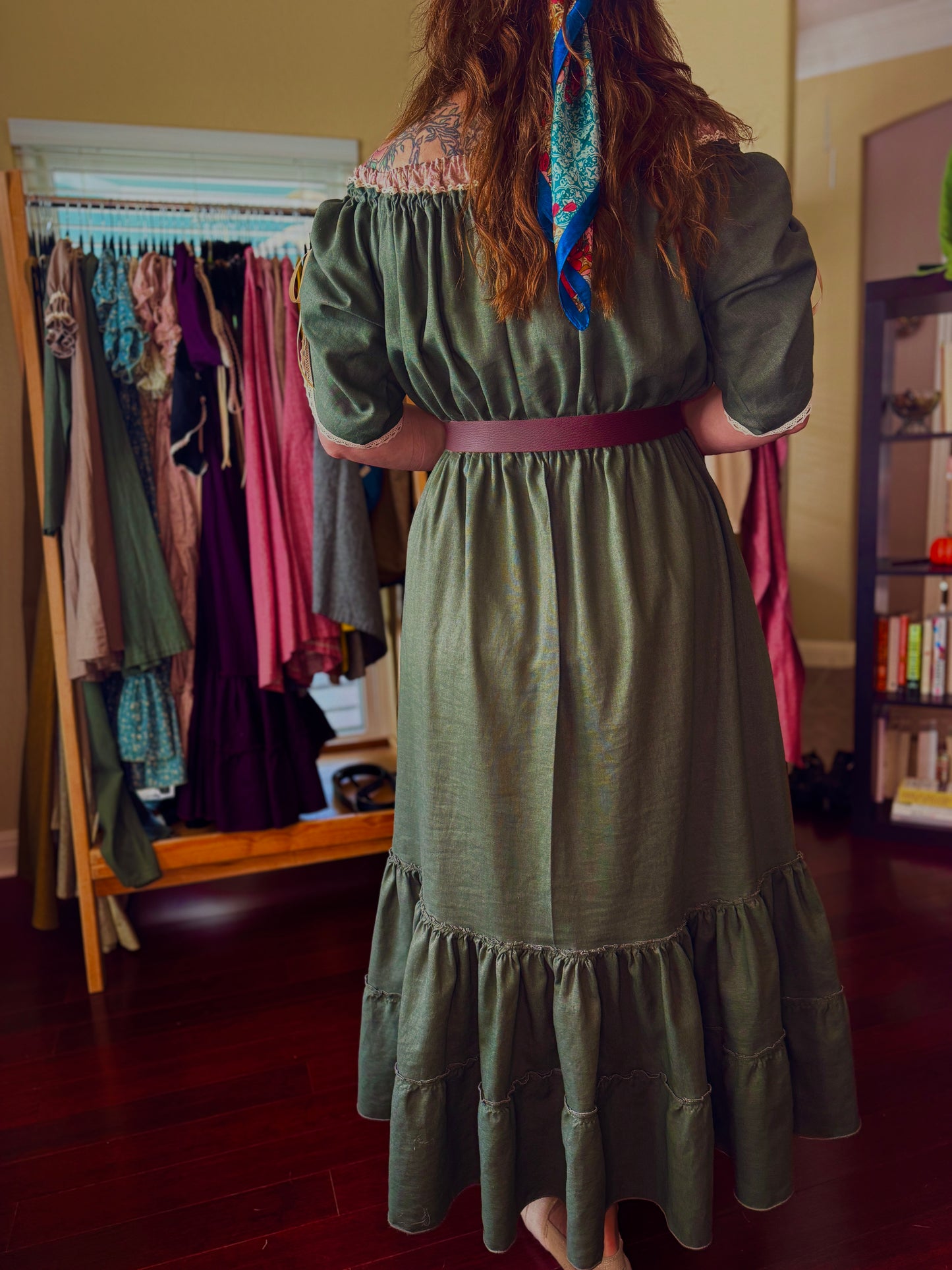 "Aurora" Linen Maxi Dress
