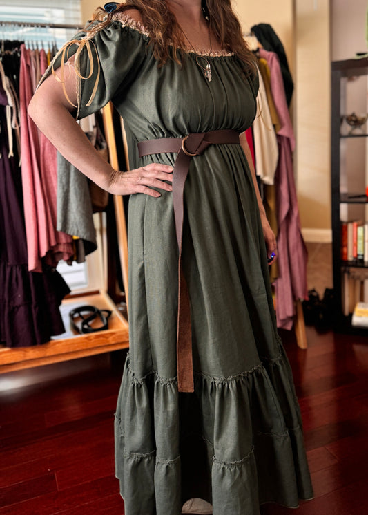 "Aurora" Linen Maxi Dress