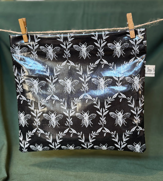 Laminated Cotton Bags, Velcro Lock