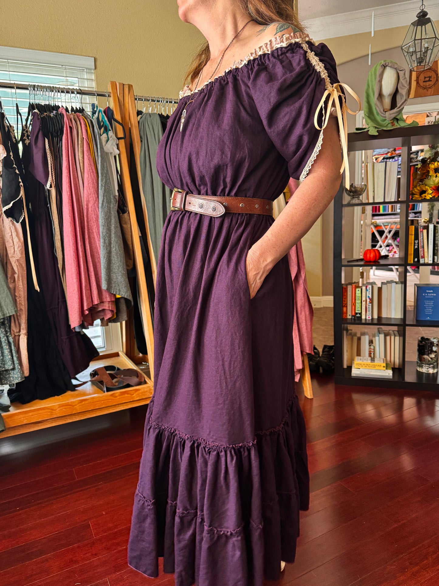 "Aurora" Linen Maxi Dress