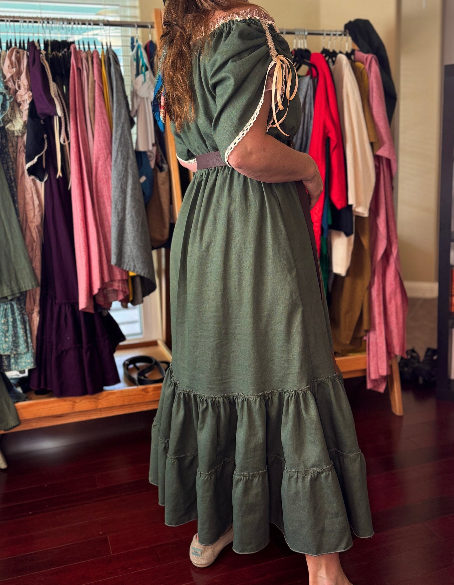 "Aurora" Linen Maxi Dress