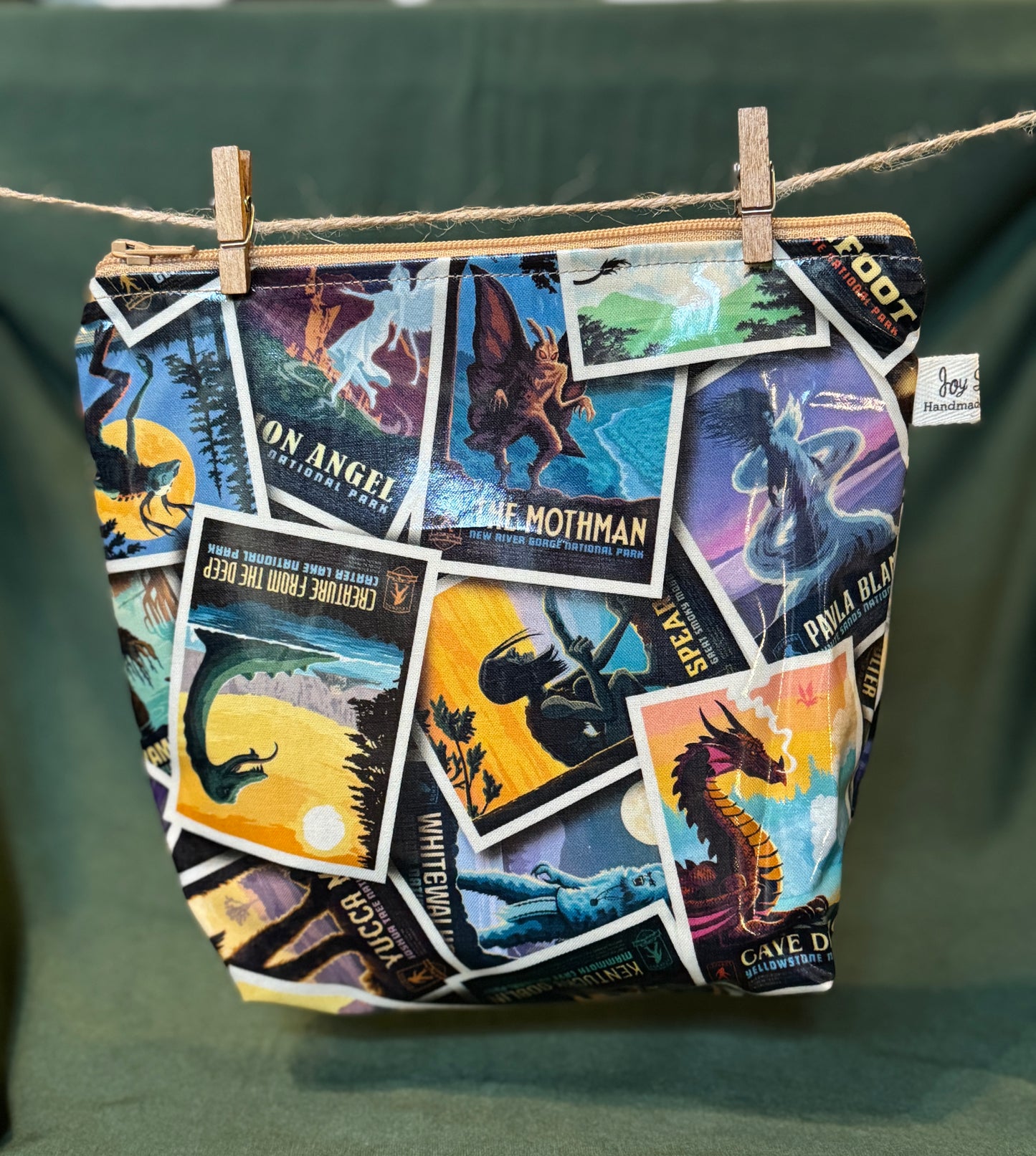 Laminated Cotton Bags, Zipper