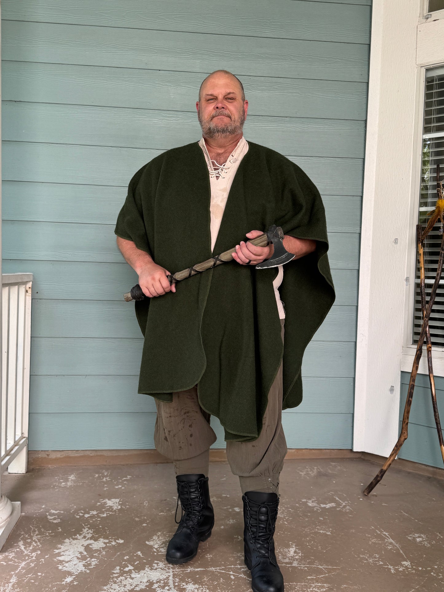 Wool Ruana Cloak