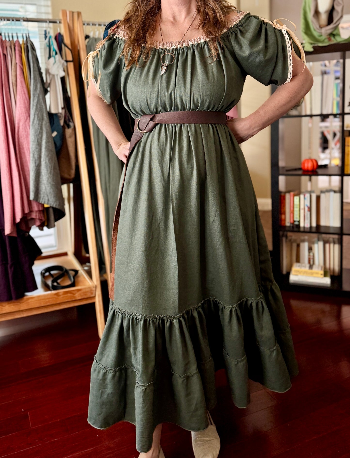 "Aurora" Linen Maxi Dress