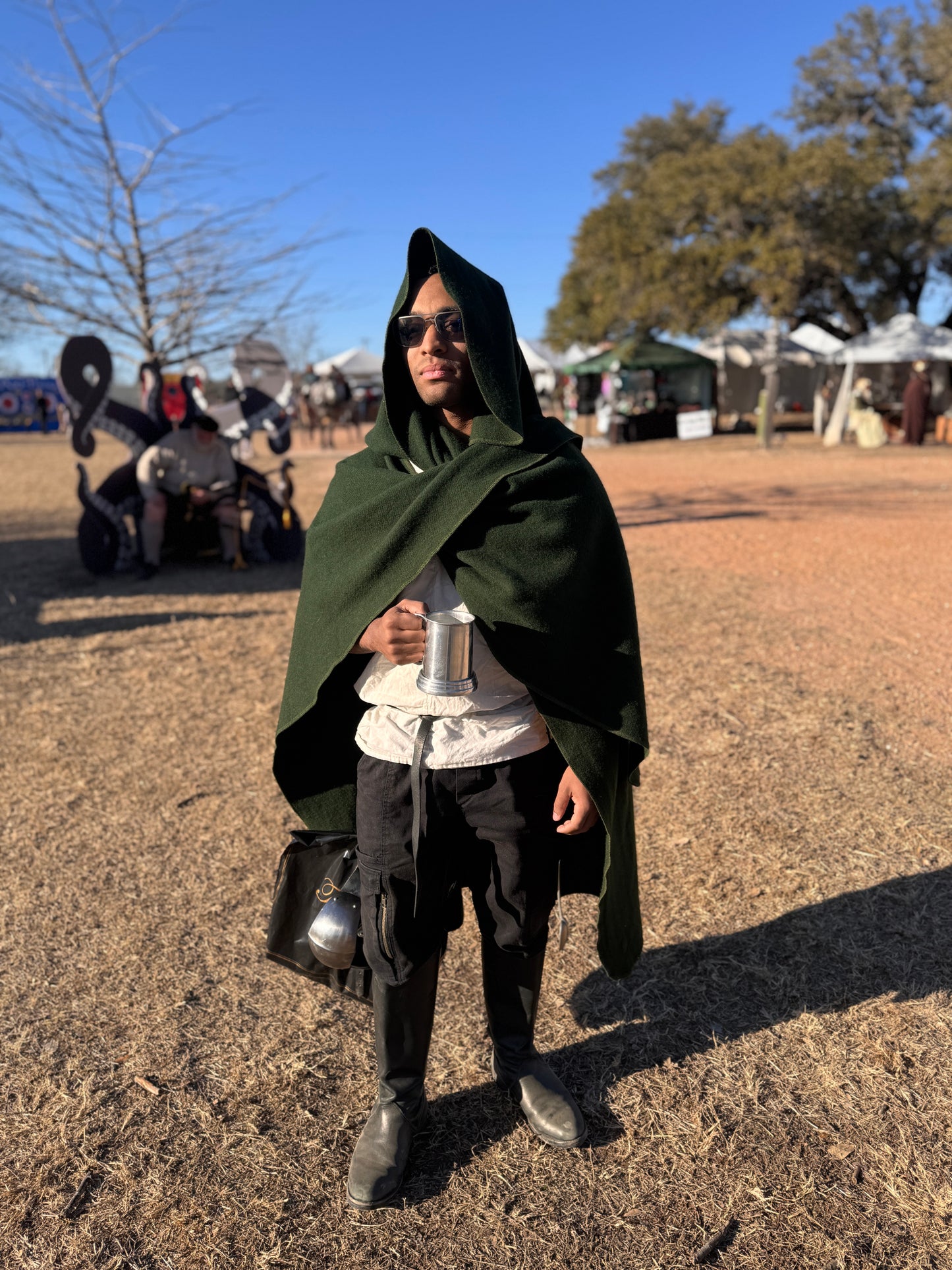 Wool Ruana Cloak