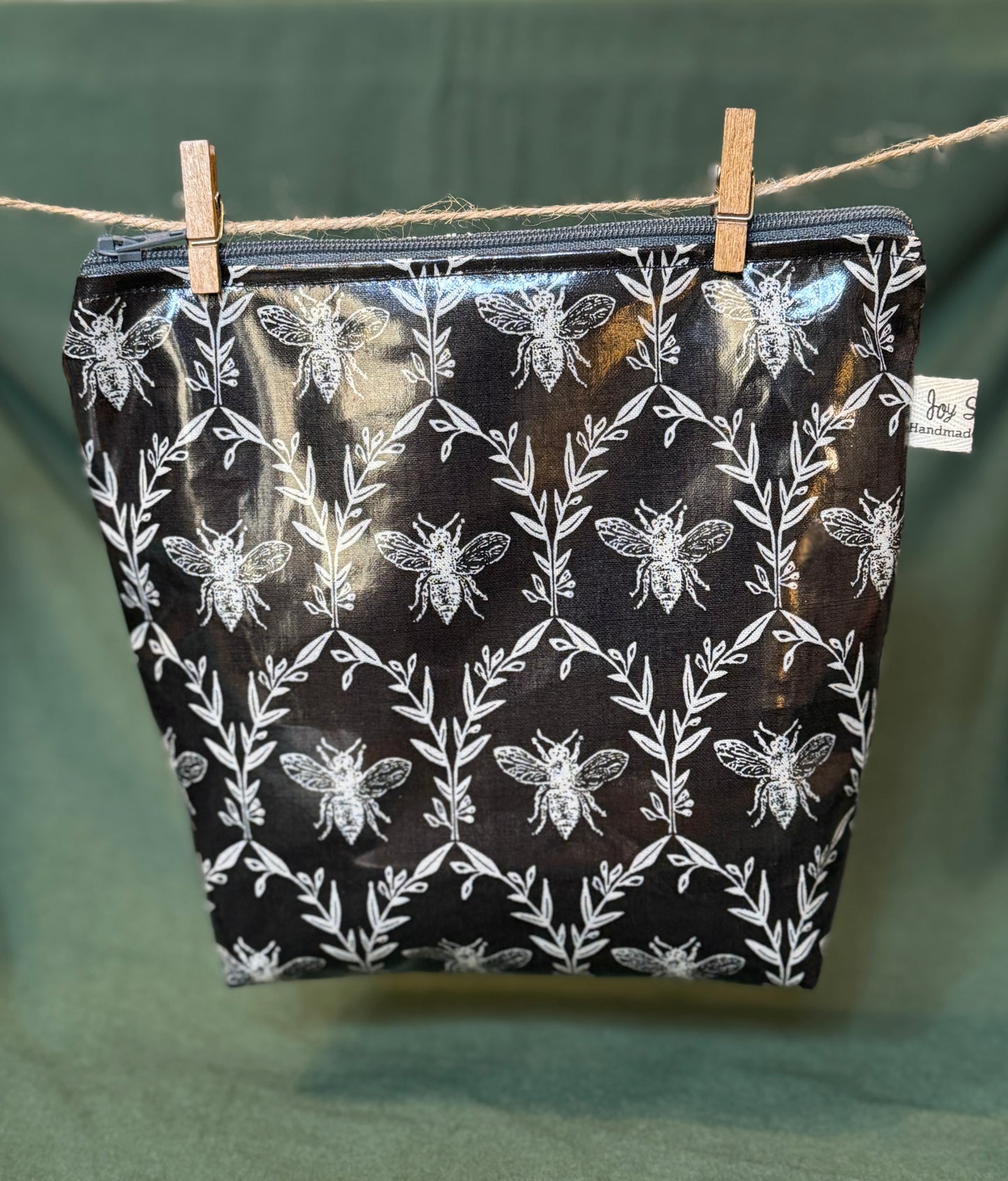 Laminated Cotton Bags, Zipper