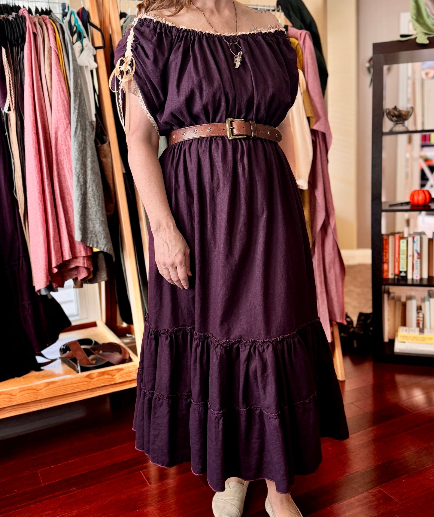 "Aurora" Linen Maxi Dress